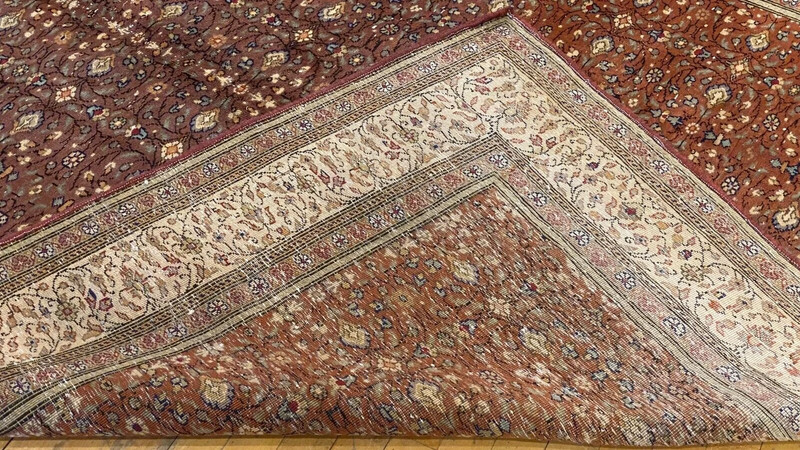 Bohemian Antique Wool Pile,Vegy Dye Bunyan Area Rug 6’5”x9’2” gallery