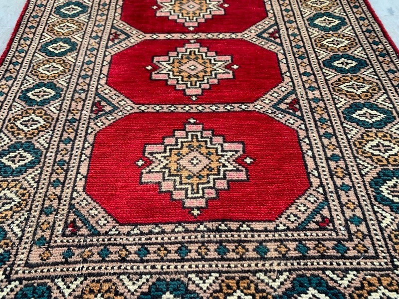 Traditional Afghan Rug: Hand-Knotted Wool, Oriental Area Carpet 2x3 ft gallery