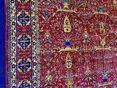 19’ X 11’ STUNNING ANTIQUE MASTERPIECE PERSIANKERMAN ORIENTAL CARPET ca 1890