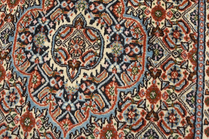 Fine Mood Runner 2'7'' x 6'5'' Ivory Wool Traditional Hand-Knotted Oriental Rug gallery