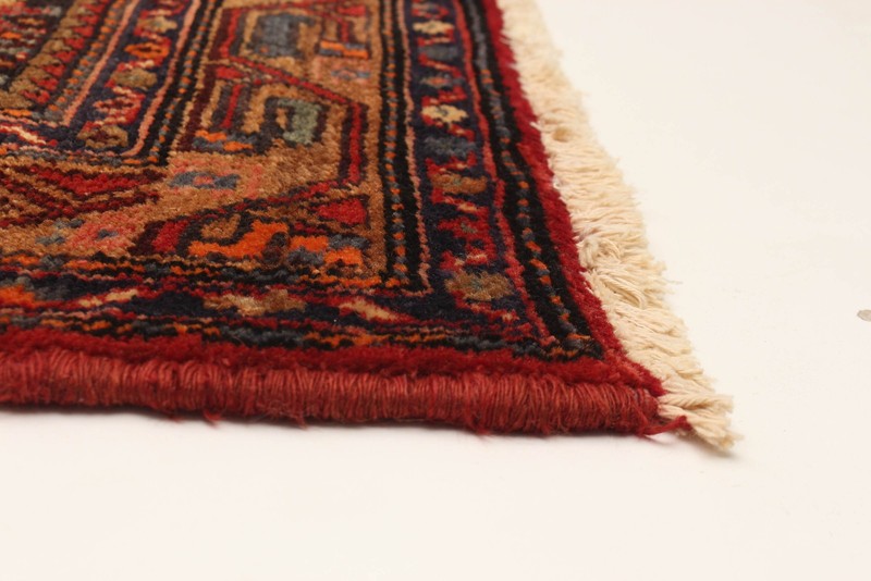 3'9" x 10'2" Vintage Hand-knotted Runner Rug Traditional Oriental Wool Carpet gallery