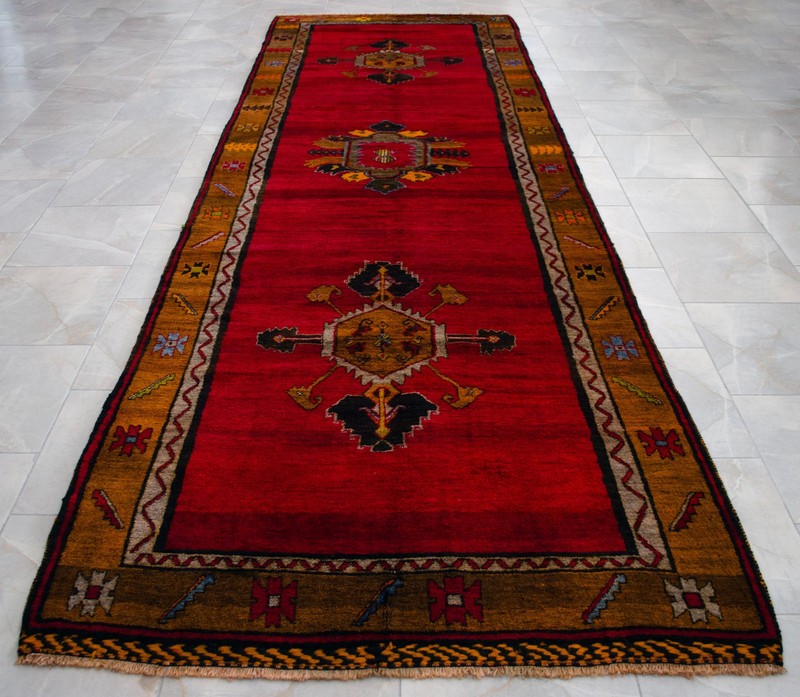 5x13 Runner Turkish Hand Knotted Rug for Living Room Large Runner Kitchen Decor gallery