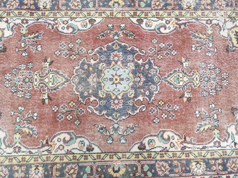 Red Area Rug, Bedroom Rug, Bohemian Rug, Living Room Rug, Handmade Rug gallery