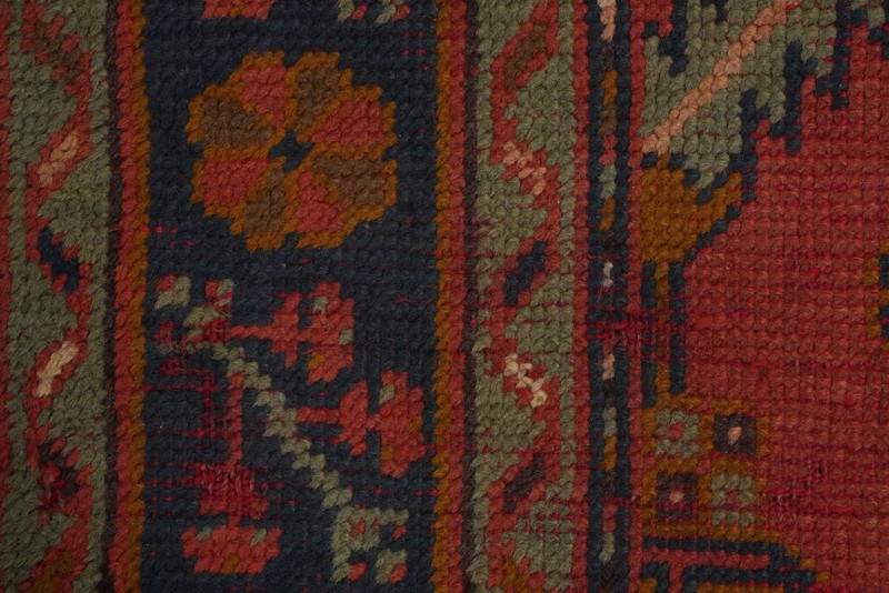 Pre-1900 Antique Oushak Vegetable Dye Area Rug 6x8 ft Hand-knotted Wool Carpet gallery
