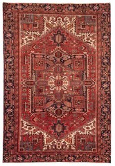 Vintage 7’5″ x 10’11” Traditional Hand Knotted Vegetable Dye Wool Area Rug