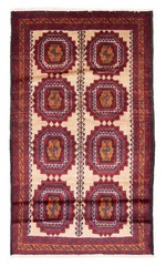 Vintage Hand-Knotted Area Rug 3’3″ x 5’5″ Traditional Oriental Wool Carpet