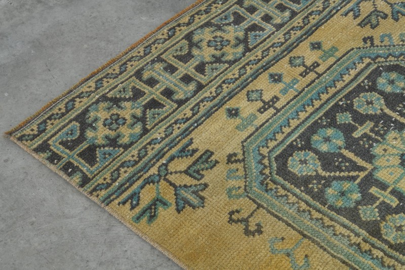 3x11 ft, turkish rug runner, hand-knotted vintage runner, oushak runner rug, 2 gallery