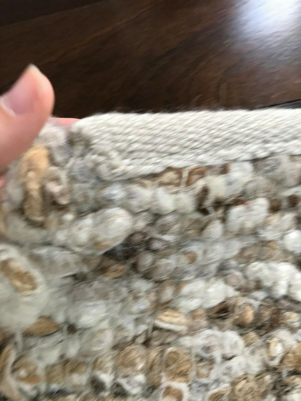 Vintage Mid Century Modern/ Hollywood Regency Spun Wool Rug gallery