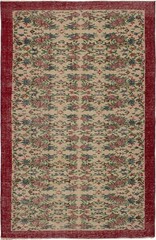 Vintage Oriental Hand-Knotted Carpet 5’7″ x 8’8″ Traditional Wool Area Rug