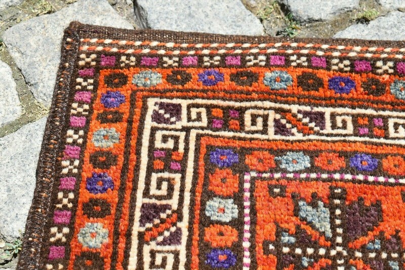 Terrific Antique Tribal Rug 2'5 x 3'3 ft Awesome Tribal Completely Pillow Rug gallery