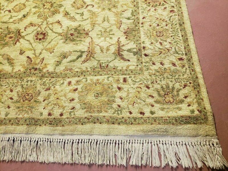 Belgium Power Loomed Rug 5x7, Vintage Oriental Wool Carpet, Beige gallery