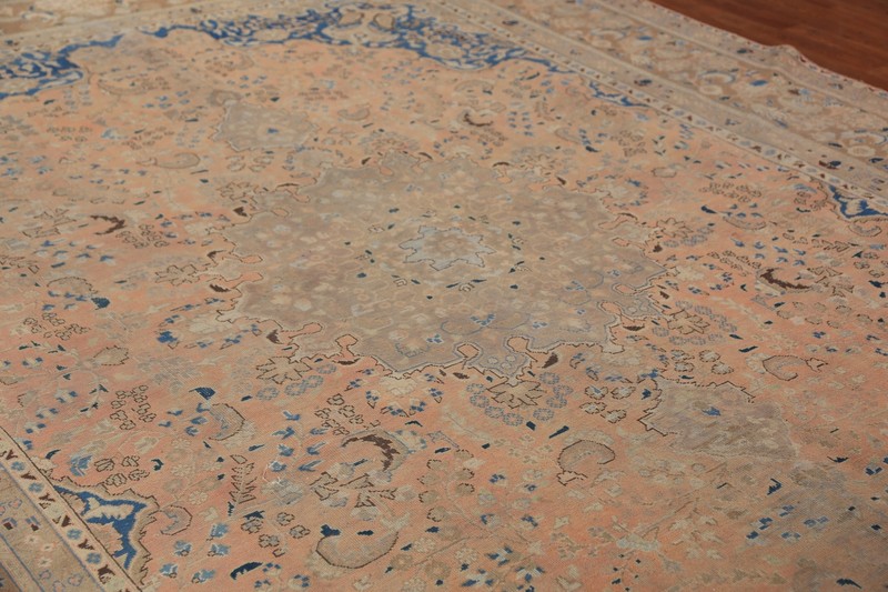 Vintage Muted Rust Wool Mashaad Area Rug 9x12 Hand-knotted Living Room Carpet gallery
