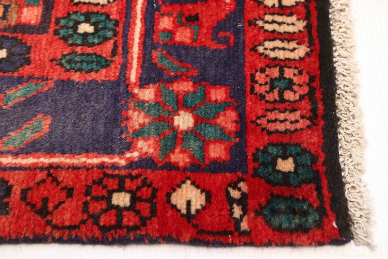 3'4" x 9'7" Vintage Hand-knotted Runner Rug Traditional Oriental Wool Carpet gallery