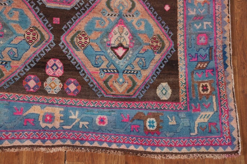 Over-Dyed Traditional Area Rug 5x9 Hand-knotted Wool Geometric Pattern Carpet gallery