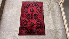 2’6” X 4′ Vintage Carpet Natural Village Rug Handmade Rug.SKU:A1734
