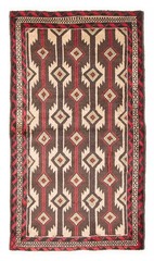 Vintage 3’2″ x 5’5″ Traditional Hand Knotted Vegetable Dye Wool Area Rug