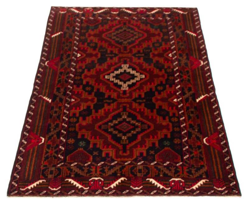 Vintage Hand-Knotted Area Rug 3'7" x 6'0" Traditional Wool Carpet gallery
