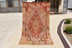 Turkish Rug 53”x91” Vintage Muted Soft Color Rug Antique Wool Kilim 135x233cm