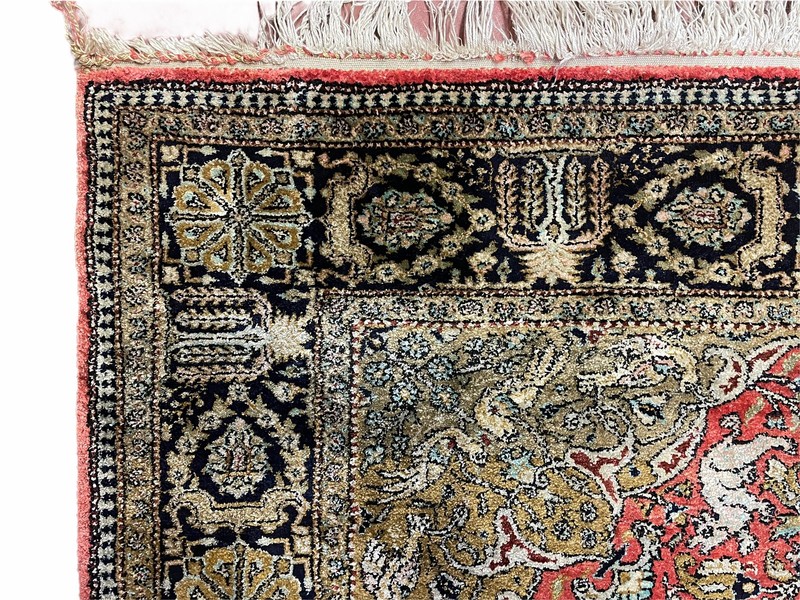 3' X 5' Vintage Fine Hand Made Turkish Oriental Silk Rug 400 KPSI Wow gallery
