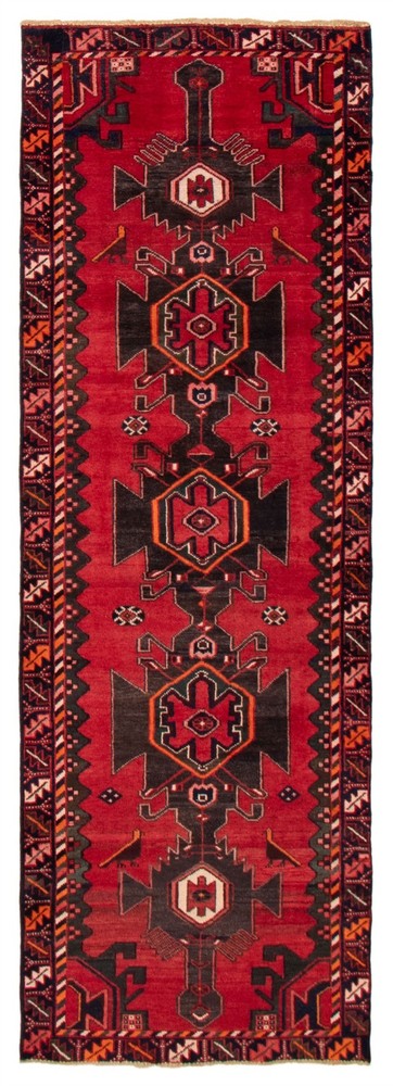 3'4" x 9'10" Vintage Hand-knotted Runner Rug Traditional Oriental Wool Carpet