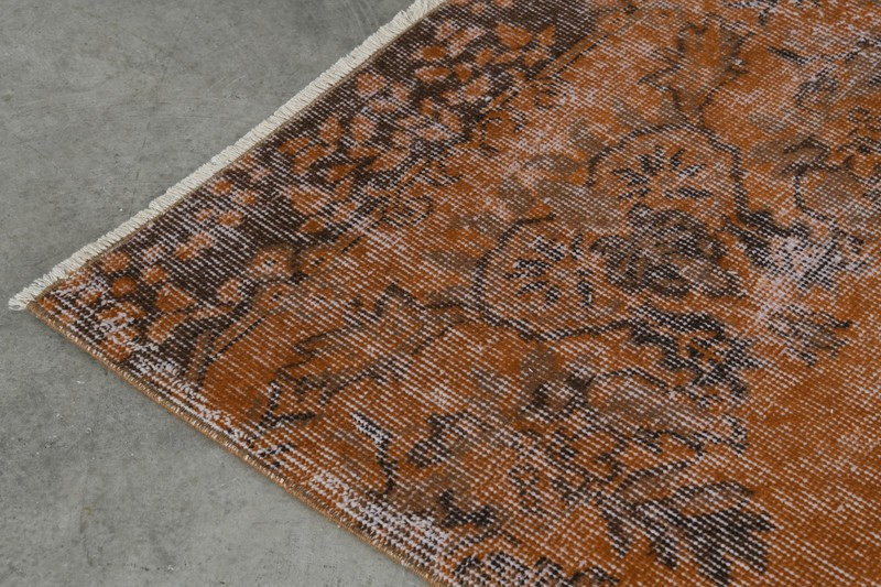 3x9 turkish runner rug, hand-knotted vintage oushak rug runner, boho decor,220 gallery
