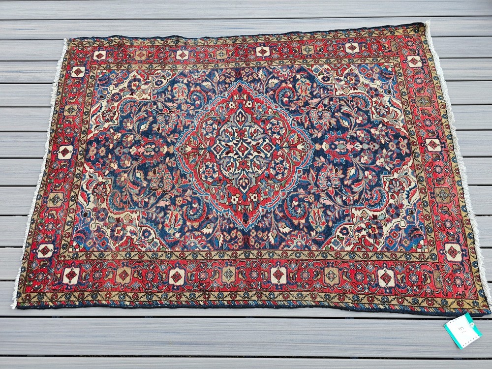 ($1000 Value) Antique Hamadann P Handmade rug, 6'7"x 4'9"