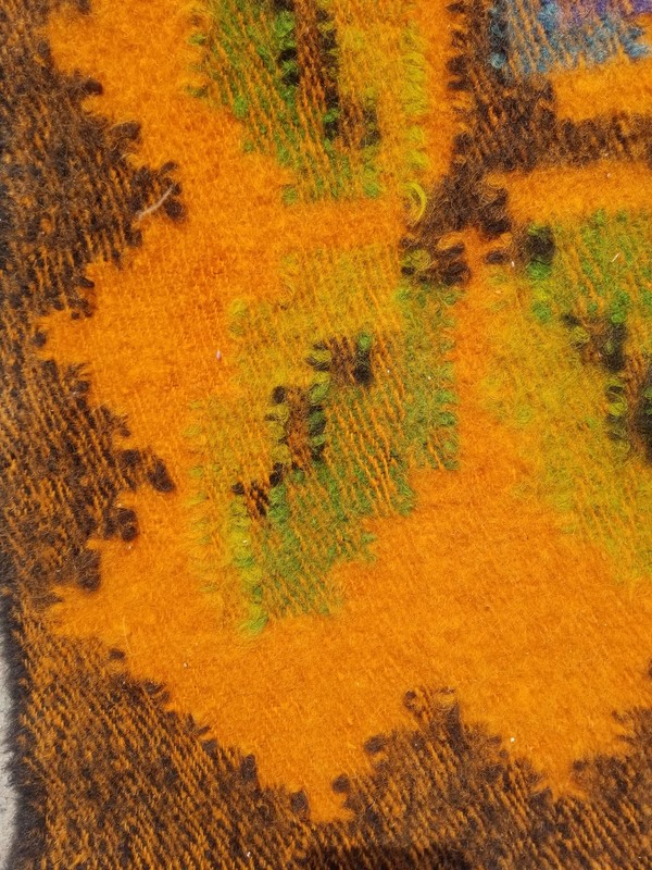 Antique Hand Woven Bessarabian Romanian Floral Design Kilim Rug 7.11x5.9ft gallery