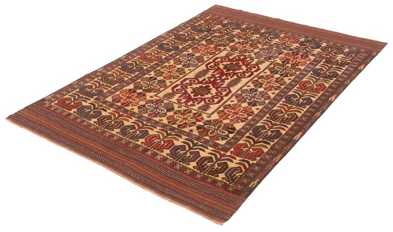 Vintage 6'7" x 9'1" Traditional Hand Knotted Vegetable Dye Wool Area Rug gallery
