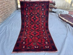 2’10 x 5’5 ft Vintage Afghan Baluchi Rug, Faded Colors, Rare, Tribal Accent Rug