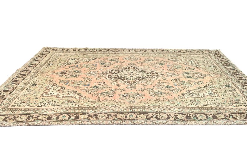 Semi-Antique Distressed Handmade Floral Design Oriental Rug Decor Carpet 7X10 ft gallery