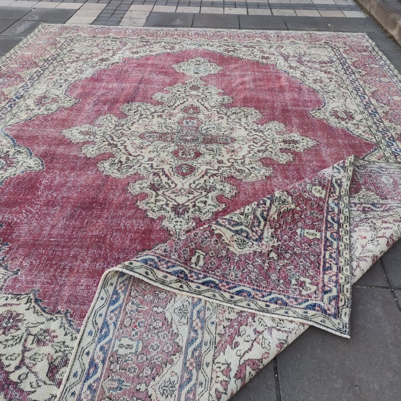 9x11 Turkish Oversized Vintage Area Rug, 8.66 x 11.12 ft Rug 264 x 339 cm gallery