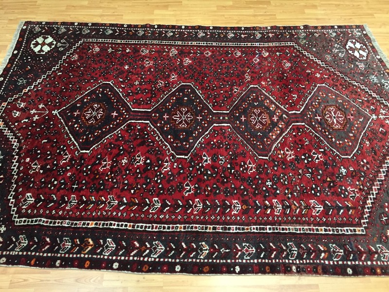6' x 8'10" Antique Tribal Turkeman Oriental Rug - 1940s - Hand Made - 100% Wool gallery