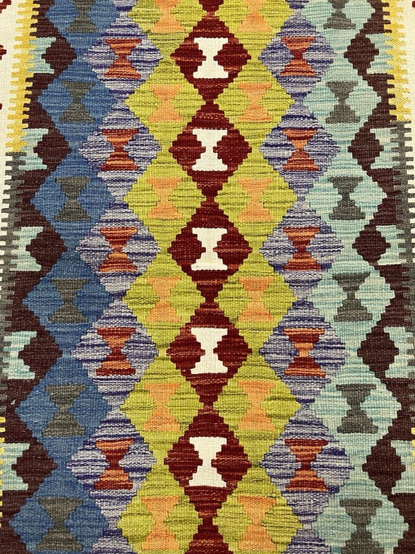 Vintage Kilim Traditional Hand Made Oriental Wool Kilim 5ftx3.2ft 155cmx101cm gallery