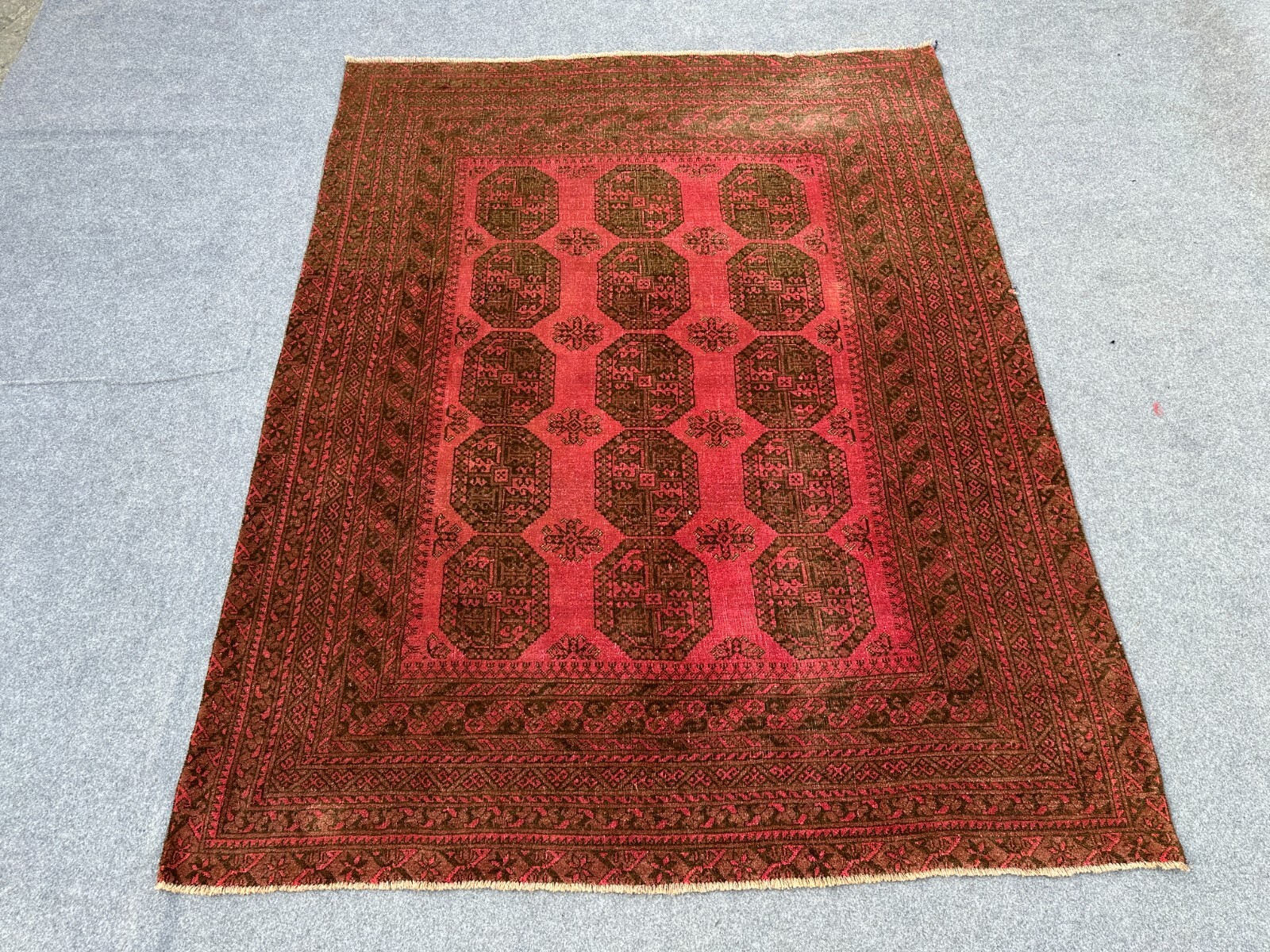 6x8 Afghan Turkmen Vintage Filpai Hand Knotted Rug | Living Room Rug Bedroom Rug gallery
