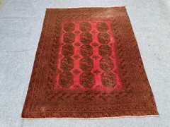 6×8 Afghan Turkmen Vintage Filpai Hand Knotted Rug | Living Room Rug Bedroom Rug