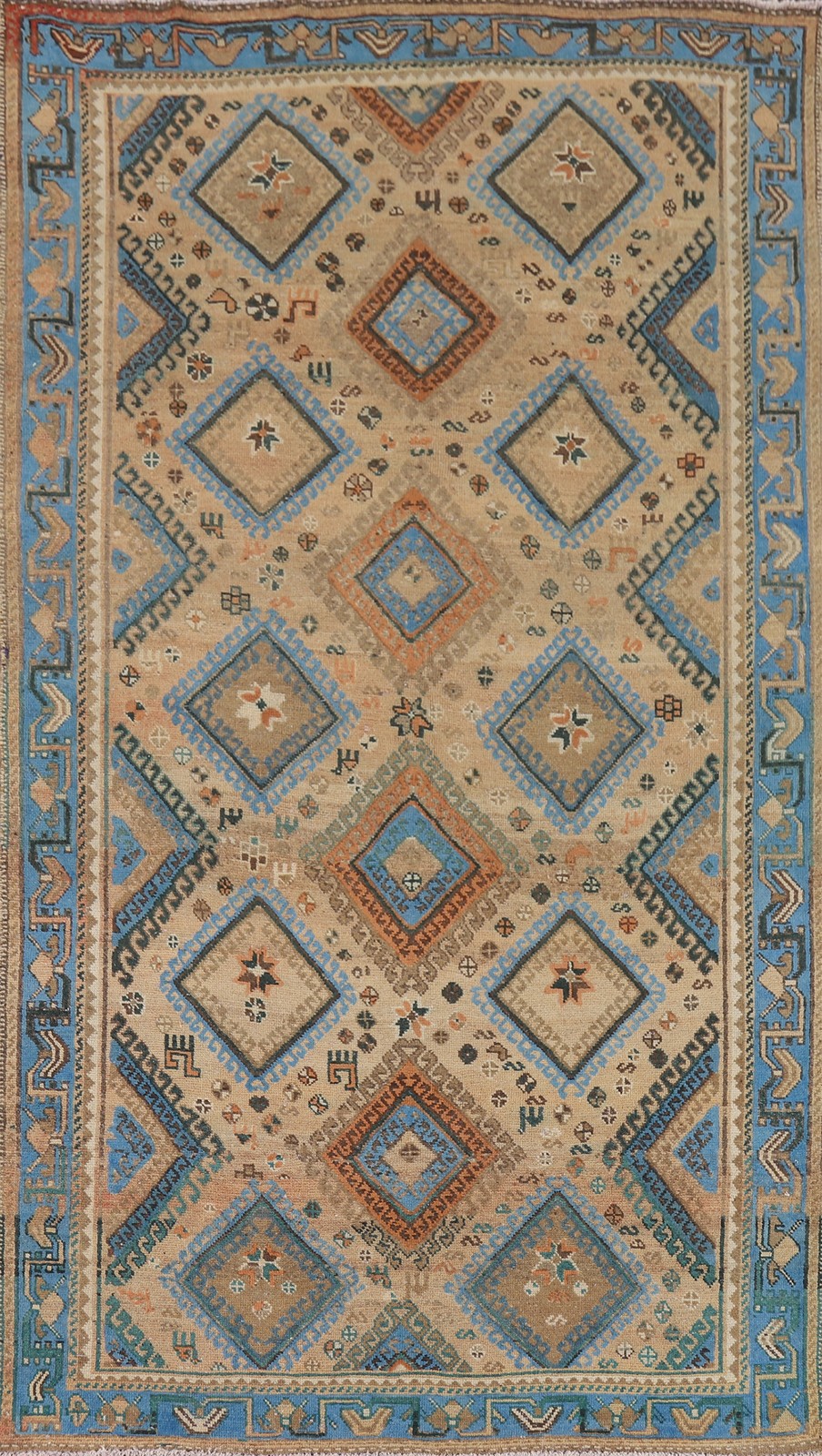 Geometric Wool Vintage Handmade Rug 5x10 Tribal Living Room Traditional Carpet gallery