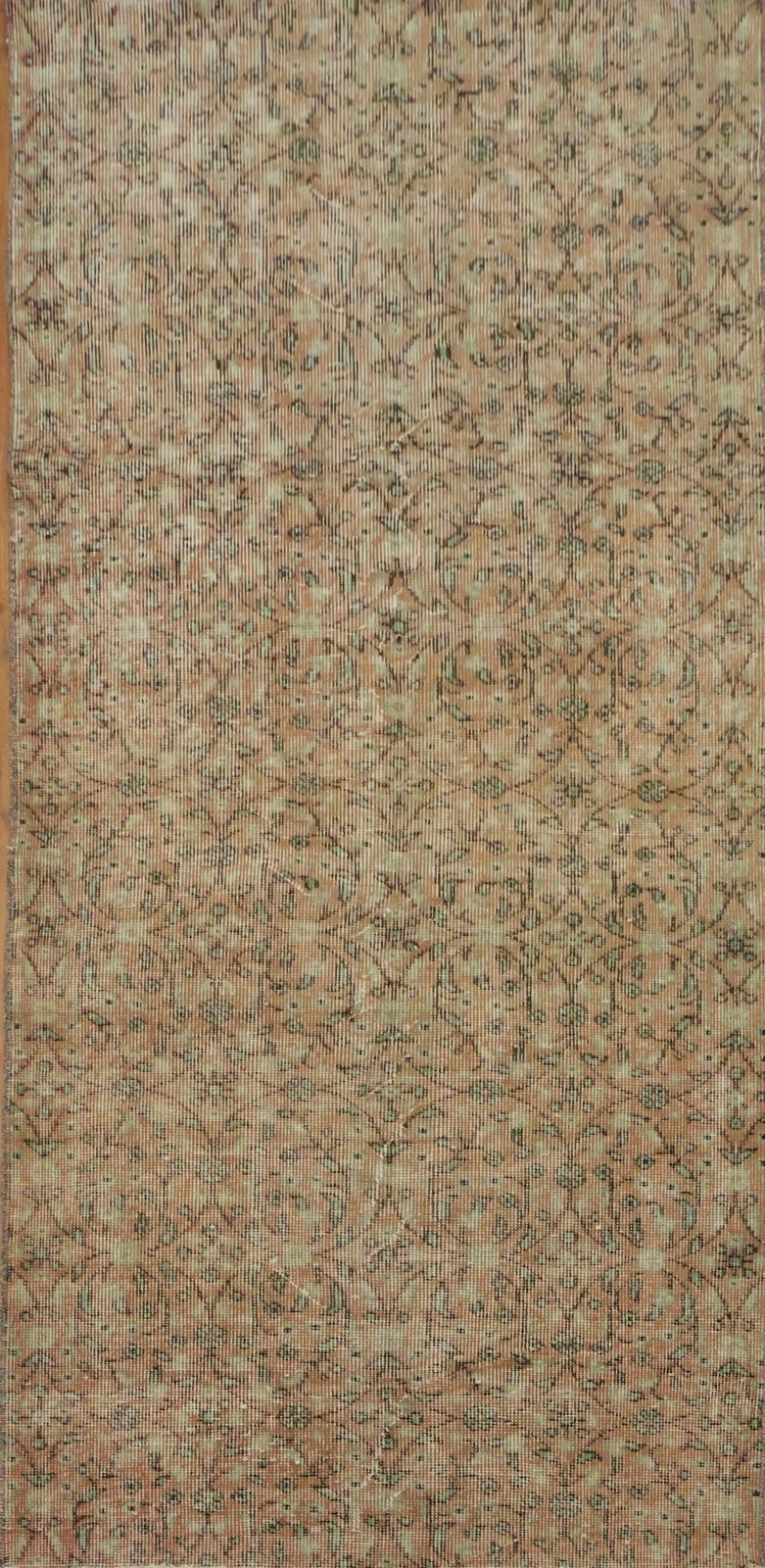 Distressed Anatolian Turkish Runner Rug 3x7 Ft Hand-Knotted Oriental Wool Carpet gallery
