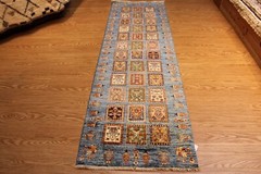 _HANDMADE_RUG_Hall-Runner 2’7″ x 8’7″ Fine Hand-knotted Bakhtiari Design Rug