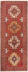 Vintage Hand-Knotted Area Rug 3’5″ x 9’2″ Traditional Oriental Wool Carpet
