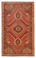 Vintage 5’2″ x 8’8″ Traditional Hand Knotted Vegetable Dye Wool Area Rug