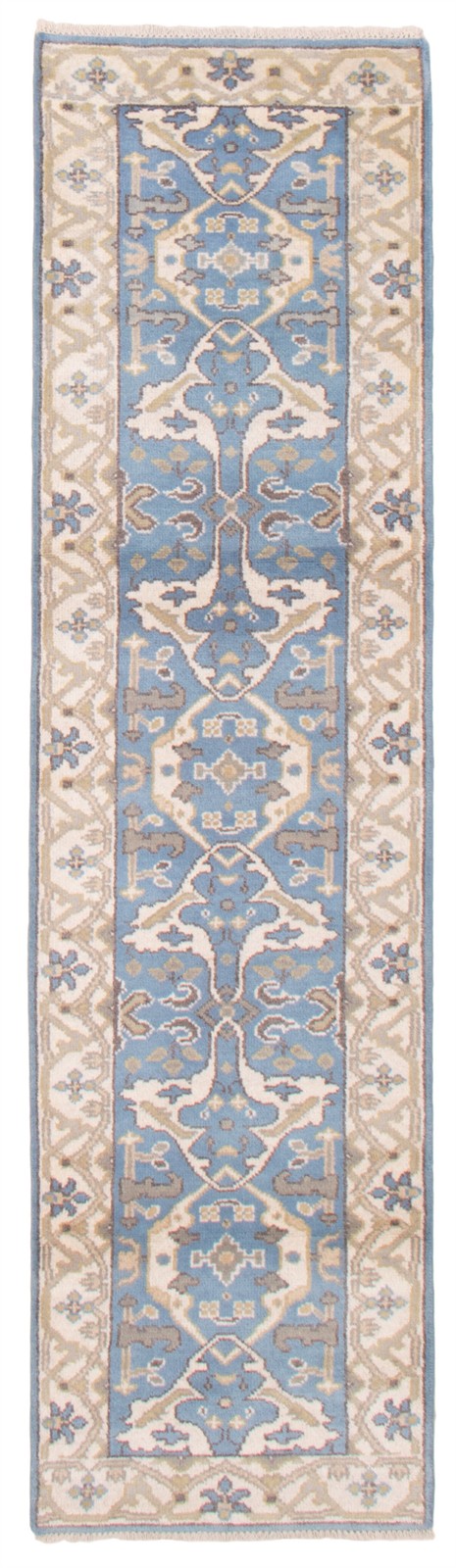 2'7" x 10'0" Vintage Hand-knotted Runner Rug Traditional Oriental Wool Carpet gallery