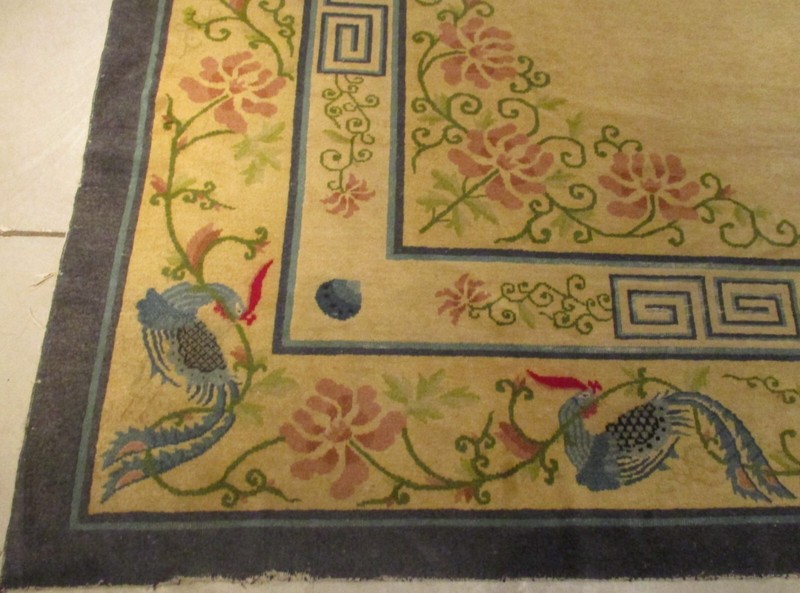 Antique Peking Chinese Rug 9’1” X 11’’10” #7877 gallery
