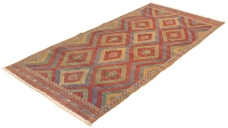 Vintage Hand Woven Area Rug 5'3" x 11'2" Traditional Wool Oriental Carpet gallery