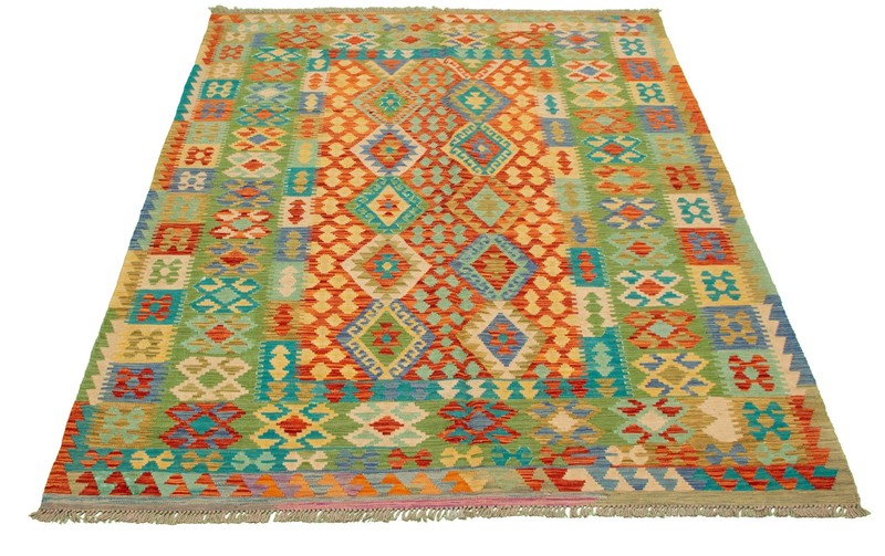 Vintage Hand Woven Area Rug 6'6" x 9'7" Traditional Wool Oriental Carpet gallery