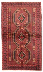 Traditional Vintage Hand-Knotted Area Rug 3’7″ x 6’1″ Oriental Wool Carpet