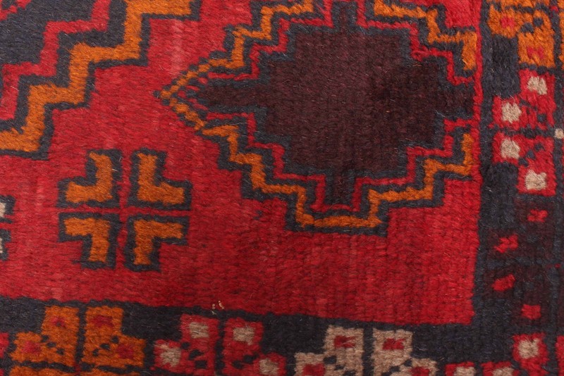 Vintage Geometric Area Rug 3'8" x 6'6" Traditional Hand-Knotted Wool Carpet gallery