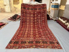 6×11 Antique Turkmen Ersari Rug, Hand-Knotted Tribal Oriental Afghan Bedroom Rug