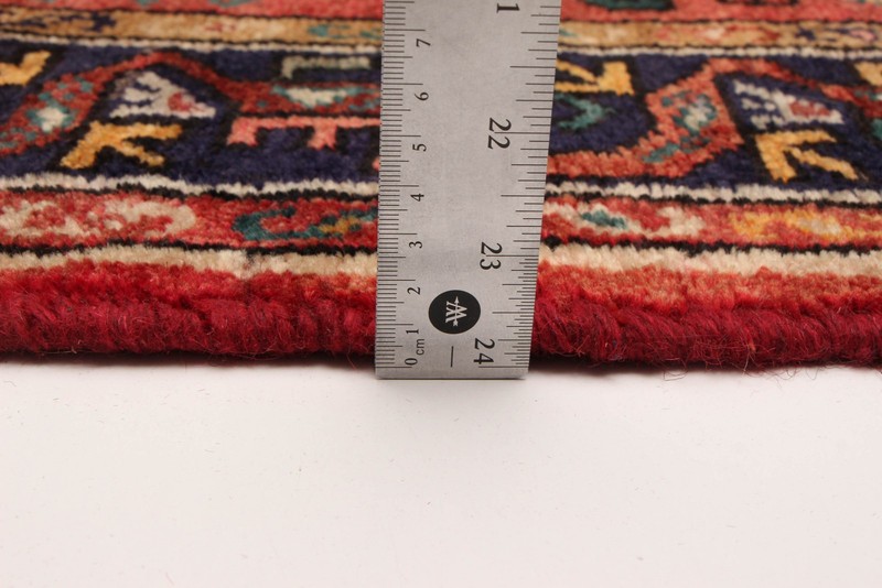 Vintage Hand-knotted Runner Rug 3'4" x 9'5" Traditional Oriental Wool Carpet gallery