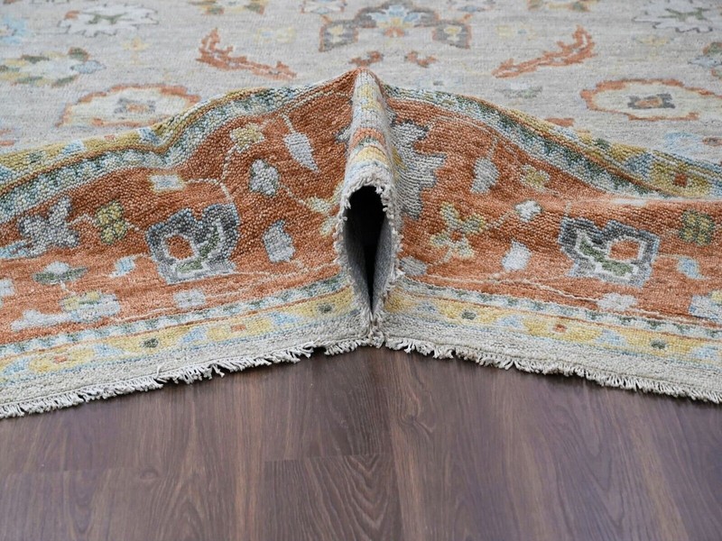 14'x18'1" Gray, Oushak Design, Supple Collection Thick and Plush, Soft Wool Rug gallery