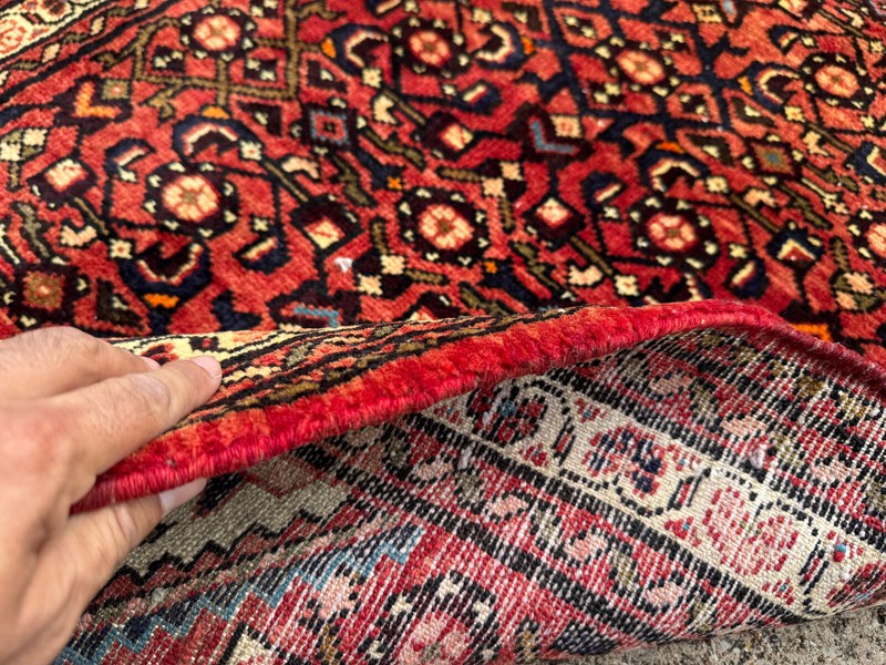 2x13 ANTIQUE RUNNER RUG handwoven vintage handmade narrow long fine red big 3x13 gallery